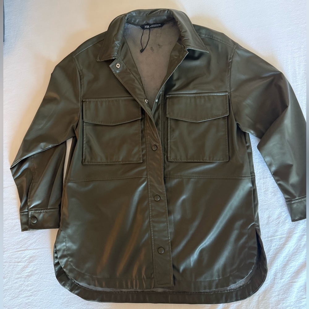 Zara faux leather jacket - XS